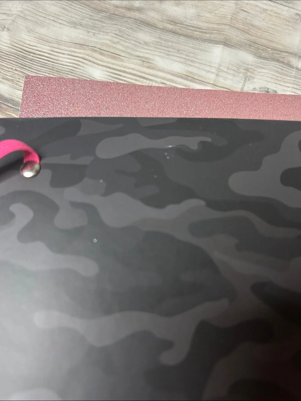 2027 17-Month Planner Spiral Notebook - Black Camouflage Pink Camo